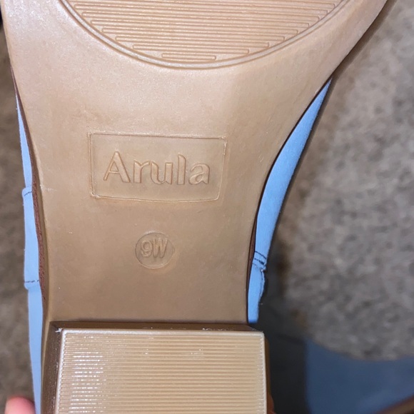 ARULA Blue Heeled Western Boots - Picture 4 of 6